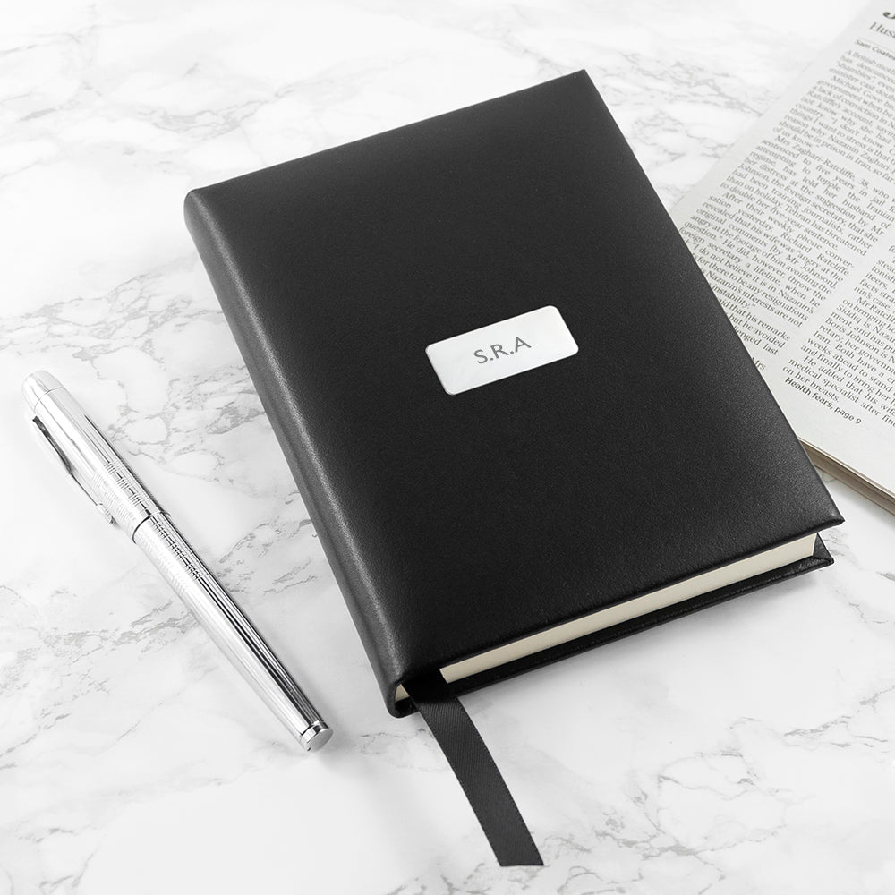 Vechaca Leather Journal – Personalized Executive Notebook  Leather Books Deeply Engraved