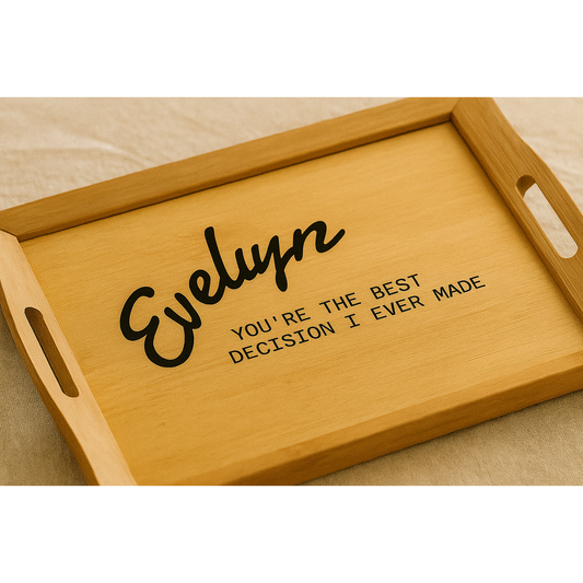 Personalized Bamboo Tray